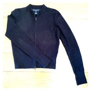 Black zip French connection sweater
